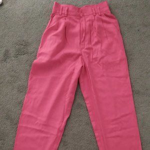 Petite Sophisticate Pink Pants